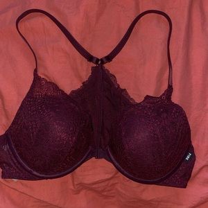 Pink Victoria secret date night push-up bra